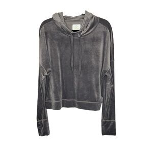 Aerie OFFLINE drop sleeve velour hoodie size Large